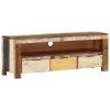 TV Cabinet 43.3"x11.8"x15.7" Solid Reclaimed Wood
