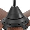 48 in. Integrated LED Indoor Brown Ceiling Fan with Light Kit and Remote Control