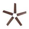 48 in. Integrated LED Indoor Brown Ceiling Fan with Light Kit and Remote Control