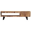 TV Cabinet 55.1"x11.8"x15.7" Solid Sheesham Wood