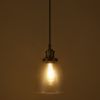 Black Pendant Lighting for Kitchen Island Modern Glass Shade Pendant Light