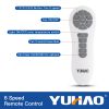 Modern 42 in. Indoor Matte White Retractable Blades Ceiling Fan with Light Kit and Remote Control