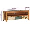 TV Cabinet 43.3"x11.8"x15.7" Solid Reclaimed Wood