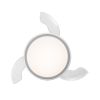 Modern 42 in. Indoor Matte White Retractable Blades Ceiling Fan with Light Kit and Remote Control