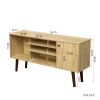 TV Stand Use in Living Room Furniture with 1 storage and 2 shelves Cabinet, high quality particle board
