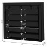 7 Tiers Portable Shoe Rack Closet Fabric Cover Shoe Storage Organizer Cabinet