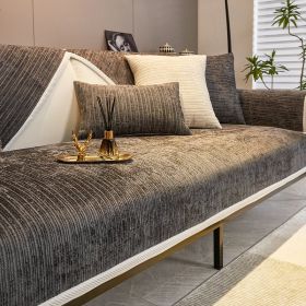 Four Seasons Universal Sofa Cover Cover All-inclusive Universa (Option: Flow Light Gray-70×210)